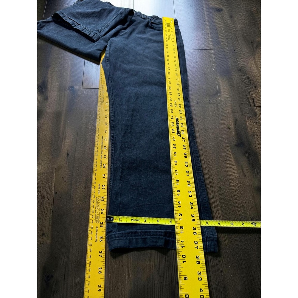 Duluth Trading Co Flex Fire Hose Relaxed Fit Work Pants Black Mens 36x30 - Picture 6 of 7